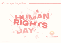 Human Rights Day Movement Postcard Image Preview