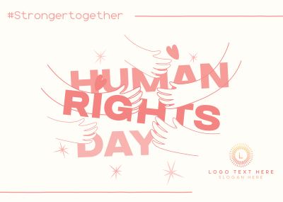 Human Rights Day Movement Postcard Image Preview