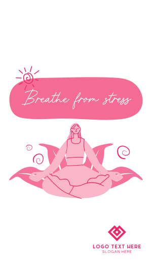Breathe From Stress Facebook story Image Preview