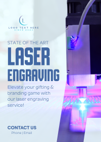 State of the Art Laser Engraving Poster Design