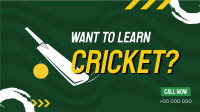 Time to Learn Cricket Facebook Event Cover Design