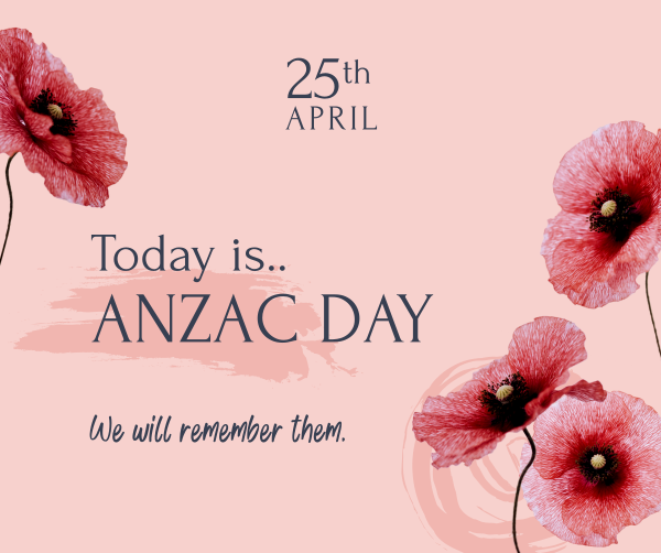 Anzac Day Message Facebook Post Design Image Preview