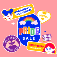 Proud Rainbow Sale Instagram Post Design