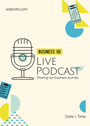 Playful Business Podcast Poster Image Preview