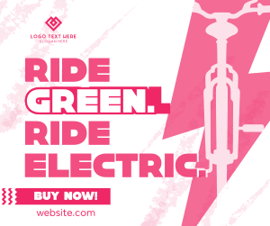 Green Ride E-bike Facebook post Image Preview