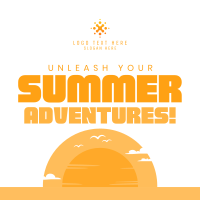 Minimalist Summer Adventure Instagram post Image Preview