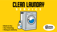 Clean Laundry Wash Facebook event cover Image Preview