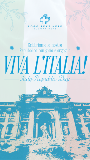Vintage Italian Republic Day Facebook story Image Preview