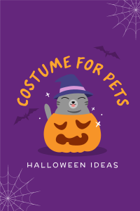 Halloween Cat Pinterest Pin Image Preview
