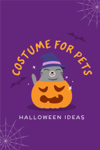 Halloween Cat Pinterest Pin Design