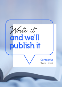 Write & Publish Flyer Image Preview