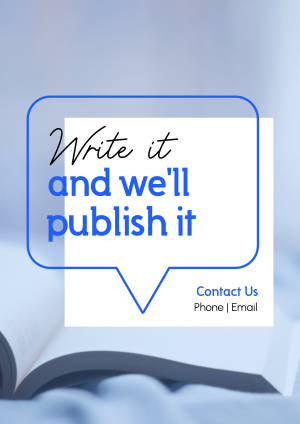 Write & Publish Flyer Image Preview