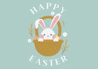 Easter Bunny Postcard Image Preview