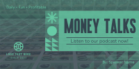 Money Talks Podcast Twitter Post Design