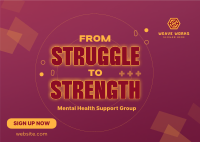 Mental Health Support Postcard Image Preview