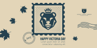 Victoria Day Bear Stamp Twitter post Image Preview