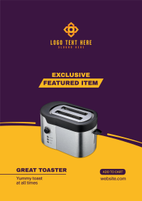 Great Toaster Flyer Design