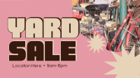 Quirky Yard Sale Facebook Event Cover Design