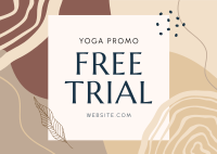 Yoga Free Trial Postcard Design