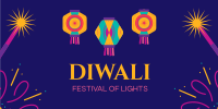 Diwali Festival Twitter Post Design