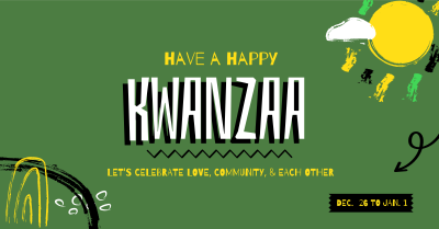 A Happy Kwanzaa Facebook ad Image Preview