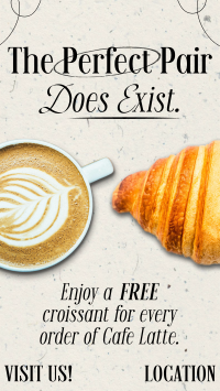 Perfect Coffee Croissant TikTok Video Image Preview