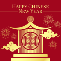 Oriental New Year Instagram Post Design