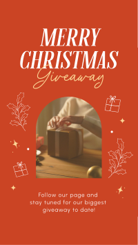Holly Christmas Giveaway Instagram story Image Preview