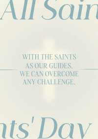 All Saints' Day Quote Poster Image Preview