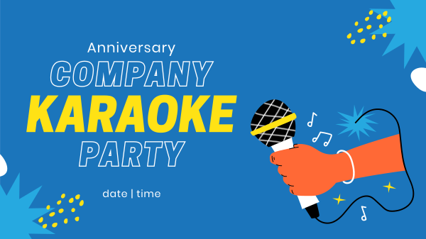 Company Karaoke Facebook Event Cover Design Image Preview