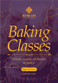 Baking Classes Flyer Image Preview