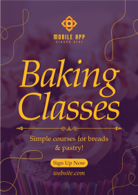 Baking Classes Flyer Design