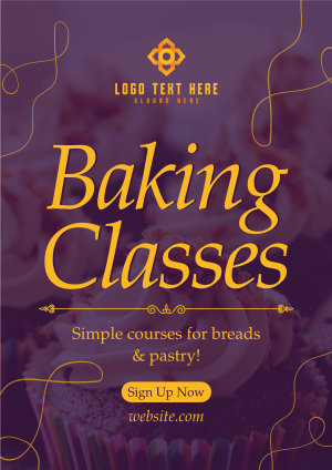 Baking Classes Flyer Image Preview