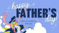 Playful Father's Day Greeting Facebook event cover Image Preview