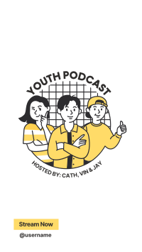 Youth Podcast Facebook Story Design