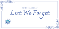 Remembrance Day Twitter Post Design