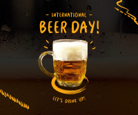 International Beer Day Facebook Post Design