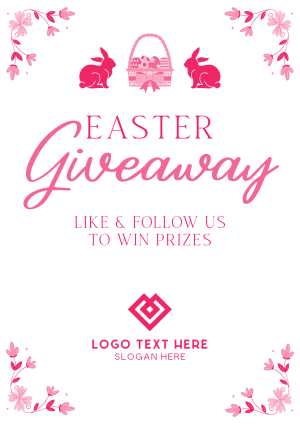 Easter Bunny Giveaway Flyer Image Preview