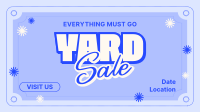 Minimalist Yard Sale Facebook Event Cover Design