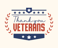 Thank you Veterans Facebook Post Design