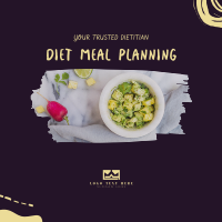Diet Meal Planning Instagram Post Design