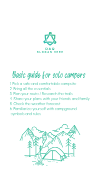 Guide for Solo Campers Instagram story Image Preview