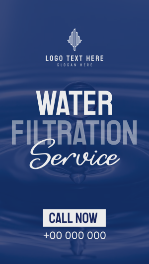 Water Filtration Service Facebook story Image Preview