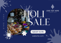Holi Sale Postcard Image Preview