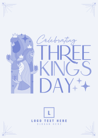 Modern Three Kings Day Poster Image Preview