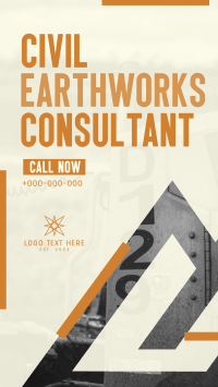 Earthworks Construction Instagram Story Design