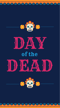 Festive Day of the Dead Instagram story Image Preview