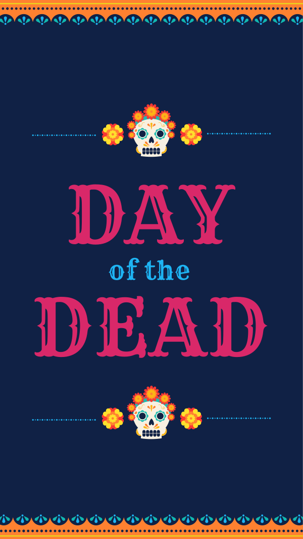 Festive Day of the Dead Instagram Story Design Image Preview