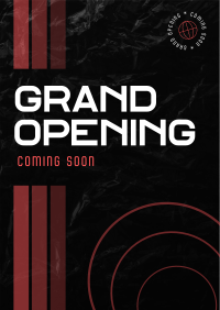 Abstract Shapes Grand Opening Flyer Design
