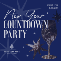 New Year Countdown Party Linkedin Post Image Preview